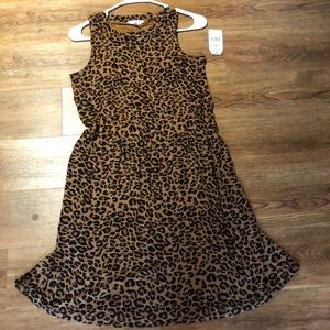 New cheetah print dress with tags